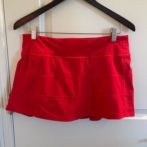 Pace Rival Mid-Rise Skirt - Dark Red - Size 8